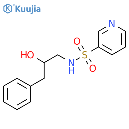 N-(2-hydroxy-3-phenylpropyl)pyridine-3-sulfonamide structure