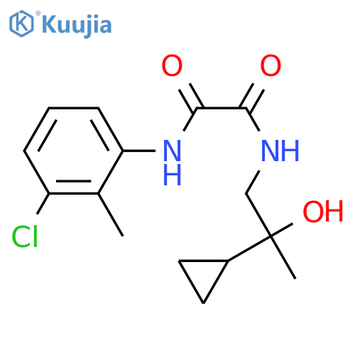 N'-(3-chloro-2-methylphenyl)-N-(2-cyclopropyl-2-hydroxypropyl)ethanediamide structure