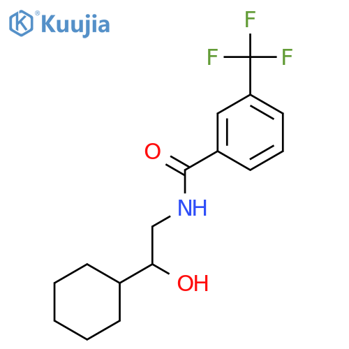 N-(2-cyclohexyl-2-hydroxyethyl)-3-(trifluoromethyl)benzamide structure