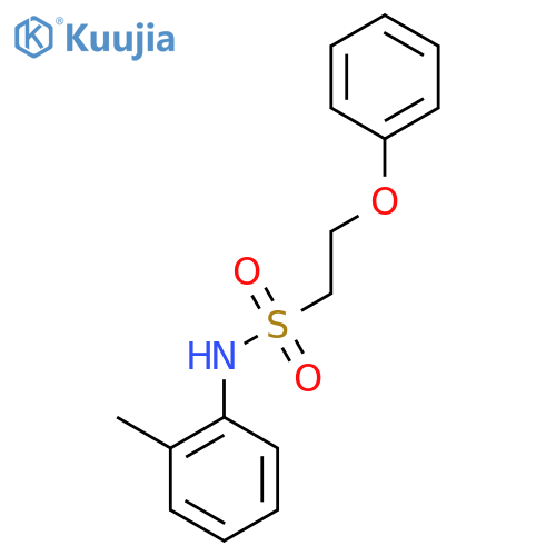 N-(2-methylphenyl)-2-phenoxyethane-1-sulfonamide structure
