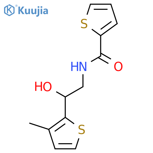 N-2-hydroxy-2-(3-methylthiophen-2-yl)ethylthiophene-2-carboxamide structure