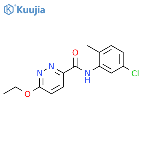 N-(5-chloro-2-methylphenyl)-6-ethoxypyridazine-3-carboxamide structure