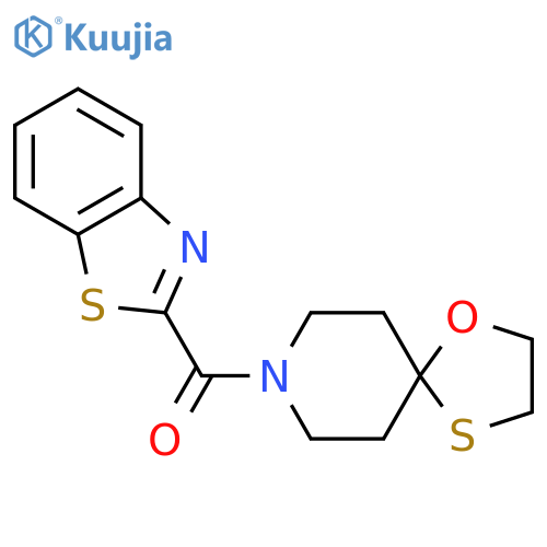 8-(1,3-benzothiazole-2-carbonyl)-1-oxa-4-thia-8-azaspiro[4.5]decane structure