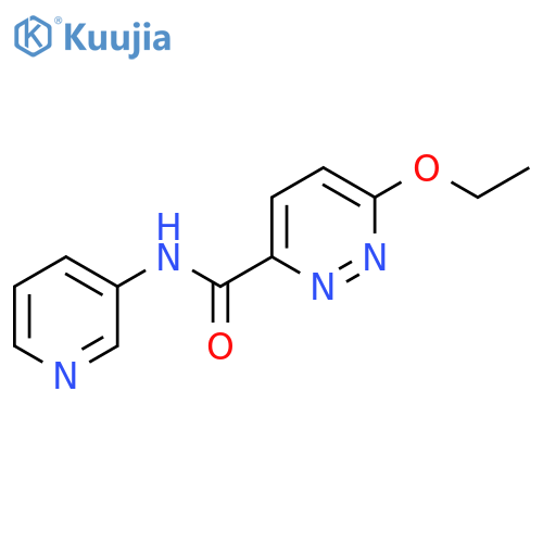 6-ethoxy-N-(pyridin-3-yl)pyridazine-3-carboxamide structure
