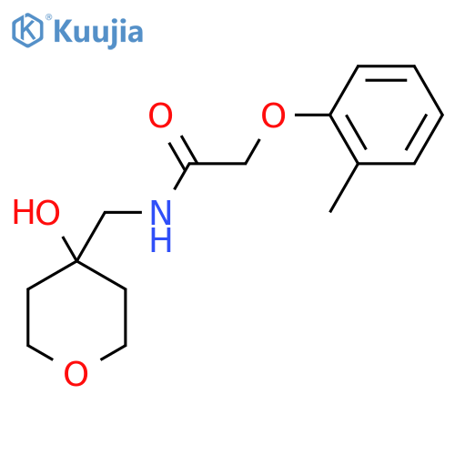 N-(4-hydroxyoxan-4-yl)methyl-2-(2-methylphenoxy)acetamide structure
