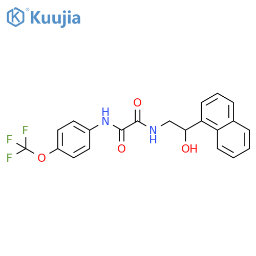 N-2-hydroxy-2-(naphthalen-1-yl)ethyl-N'-4-(trifluoromethoxy)phenylethanediamide structure