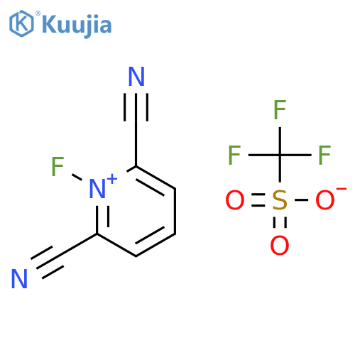 2,6-Dicyano-1-fluoropyridin-1-ium trifluoromethanesulfonate structure