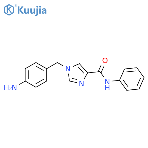 1-(4-Aminophenyl)methyl-N-phenyl-imidazole-4-carboxamide structure