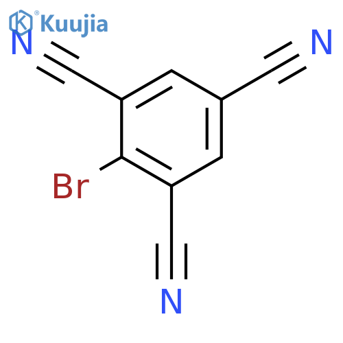 2-Bromobenzene-1,3,5-tricarbonitrile structure