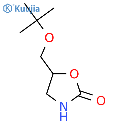 5-(tert-butoxy)methyl-1,3-oxazolidin-2-one structure