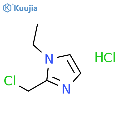 2-(chloromethyl)-1-ethyl-1H-imidazole hydrochloride structure