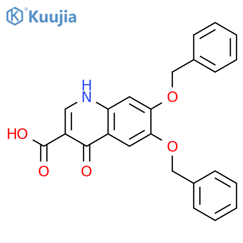 3-Quinolinecarboxylic acid, 1,4-dihydro-4-oxo-6,7-bis(phenylmethoxy)- structure