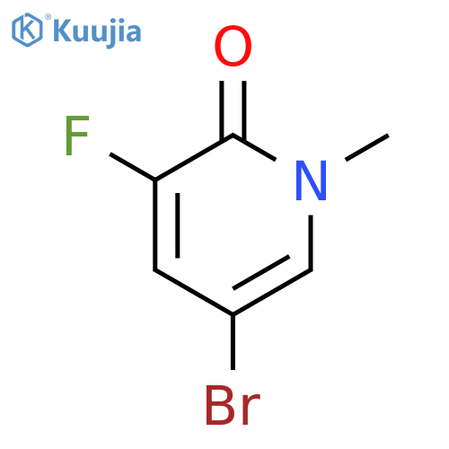 5-Bromo-3-fluoro-1-methylpyridin-2(1H)-one structure