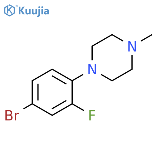 1-(4-bromo-2-fluorophenyl)-4-methylpiperazine structure