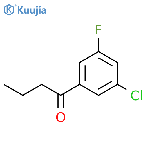 3'-CHLORO-5'-FLUOROBUTYROPHENONE structure
