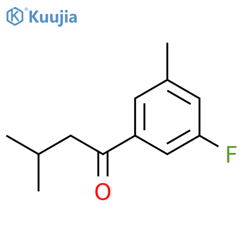 1-(3-FLUORO-5-METHYLPHENYL)-3-METHYLBUTAN-1-ONE structure