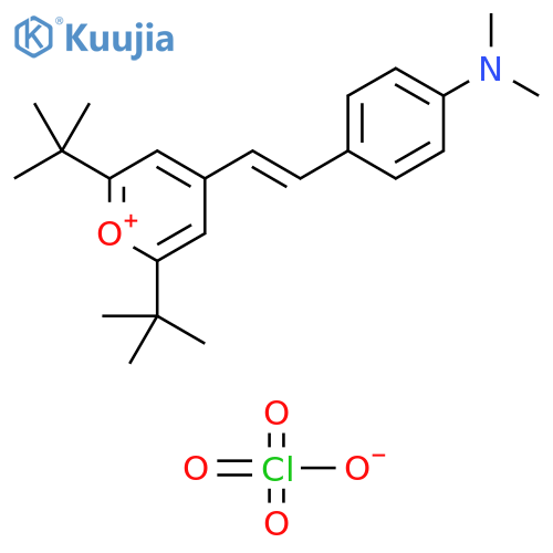 2,6-di-tert-butyl-4-[(1E)-2-[4-(dimethylamino)phenyl]ethenyl]-2H-pyran-2-ylium perchlorate structure