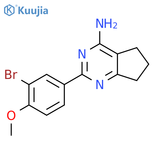 4-Amino-2-(3-bromo-4-methoxyphenyl)-6,7-dihydro-5H-cyclopenta[D]pyrimidine structure