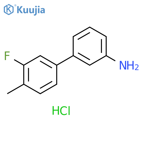 3-(3-Fluoro-4-methylphenyl)aniline hydrochloride structure