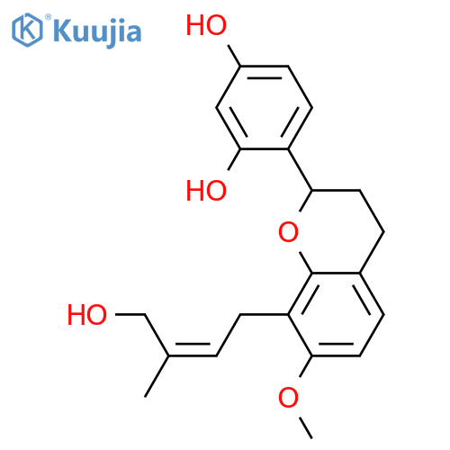 2',4',7-Trihydroxy-8-prenylflavan; (S)-form, 4''-Hydroxy(3''E-), 7-Me ether structure