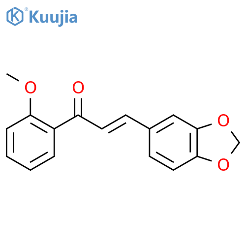 (2E)-3-(2H-1,3-Benzodioxol-5-yl)-1-(2-methoxyphenyl)prop-2-en-1-one structure