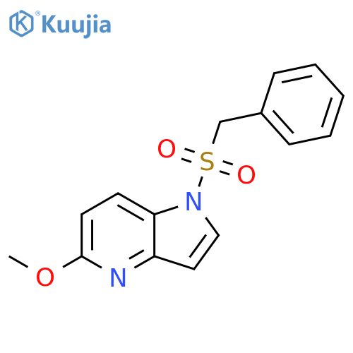1-(Benzylsulfonyl)-5-methoxy-4-azaindole structure