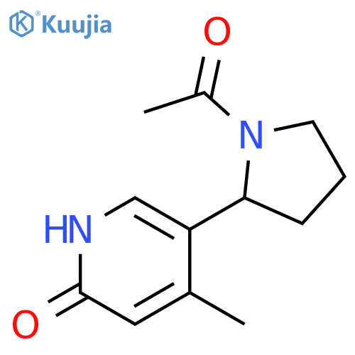 1-[2-(6-Hydroxy-4-methyl-pyridin-3-yl)-pyrrolidin-1-yl]-ethanone structure