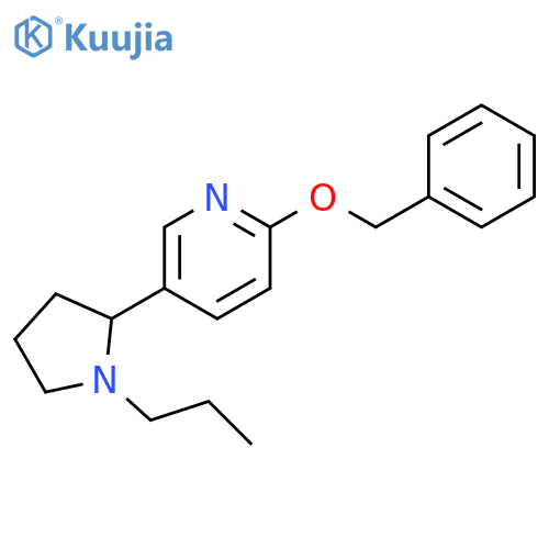 2-Benzyloxy-5-(1-propyl-pyrrolidin-2-yl)-pyridine structure