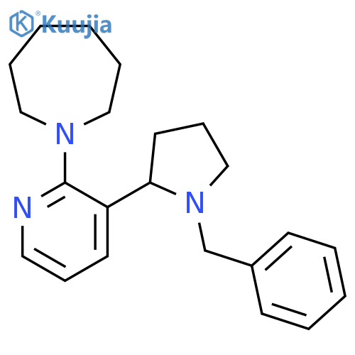 1-(3-(1-Benzylpyrrolidin-2-yl)pyridin-2-yl)azepane structure