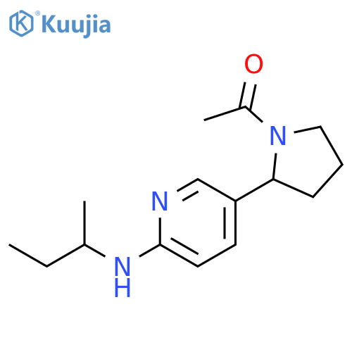 1-[2-(6-sec-Butylamino-pyridin-3-yl)-pyrrolidin-1-yl]-ethanone structure