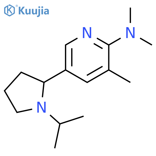 [5-(1-Isopropyl-pyrrolidin-2-yl)-3-methyl-pyridin-2-yl]-dimethyl-amine structure
