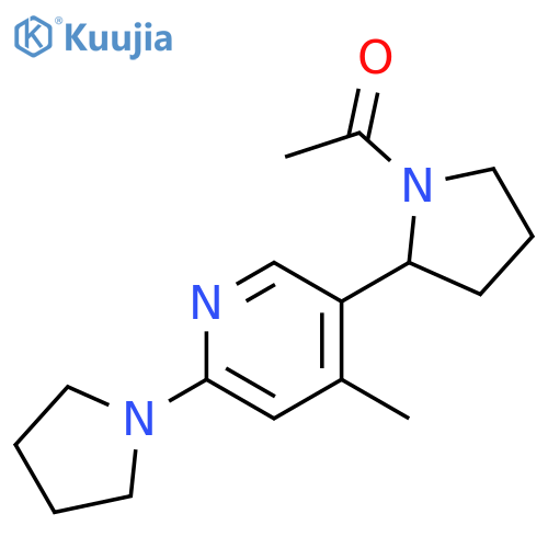 1-[2-(4-Methyl-6-pyrrolidin-1-yl-pyridin-3-yl)-pyrrolidin-1-yl]-ethanone structure