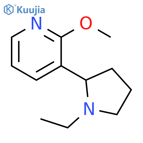 3-(1-Ethyl-pyrrolidin-2-yl)-2-methoxy-pyridine structure