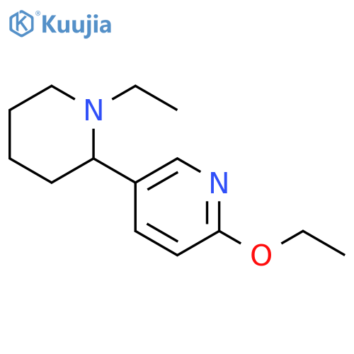 6-Ethoxy-1-ethyl-1,2,3,4,5,6-hexahydro-[2,3]bipyridinyl structure