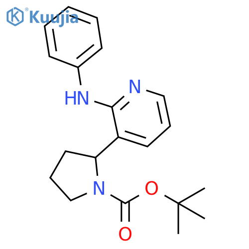 2-(2-Phenylamino-pyridin-3-yl)-pyrrolidine-1-carboxylic acid tert-butyl ester structure