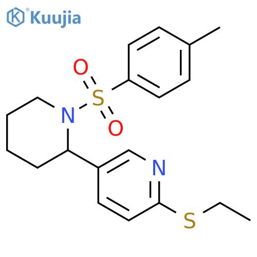 6-Ethylsulfanyl-1-(toluene-4-sulfonyl)-1,2,3,4,5,6-hexahydro-[2,3]bipyridinyl structure