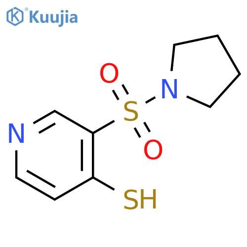 3-(Pyrrolidine-1-sulfonyl)-pyridine-4-thiol structure