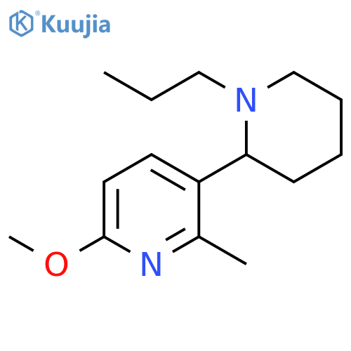 6-Methoxy-2-methyl-1-propyl-1,2,3,4,5,6-hexahydro-[2,3]bipyridinyl structure