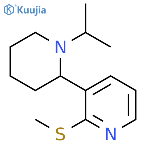 1-Isopropyl-2-methylsulfanyl-1,2,3,4,5,6-hexahydro-[2,3]bipyridinyl structure