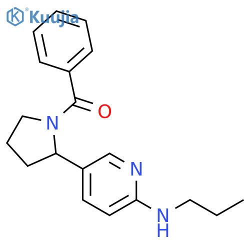 Phenyl-[2-(6-propylamino-pyridin-3-yl)-pyrrolidin-1-yl]-methanone structure