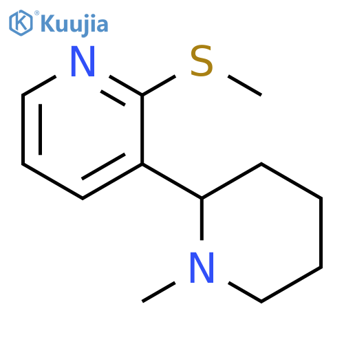 1-Methyl-2-methylsulfanyl-1,2,3,4,5,6-hexahydro-[2,3]bipyridinyl structure