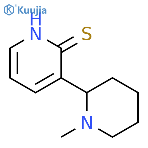 1-Methyl-1,2,3,4,5,6-hexahydro-1H-[2,3]bipyridinyl-2-thione structure