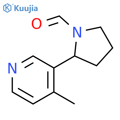 2-(4-Methyl-pyridin-3-yl)-pyrrolidine-1-carbaldehyde structure