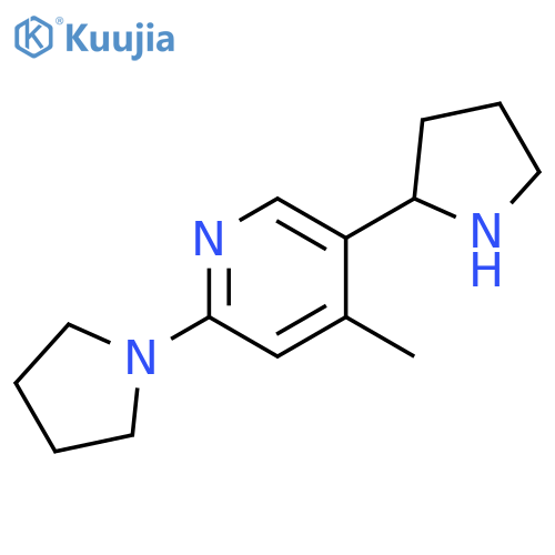 4-Methyl-5-pyrrolidin-2-yl-2-pyrrolidin-1-yl-pyridine structure