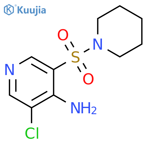 3-Chloro-5-(piperidine-1-sulfonyl)-pyridin-4-ylamine structure
