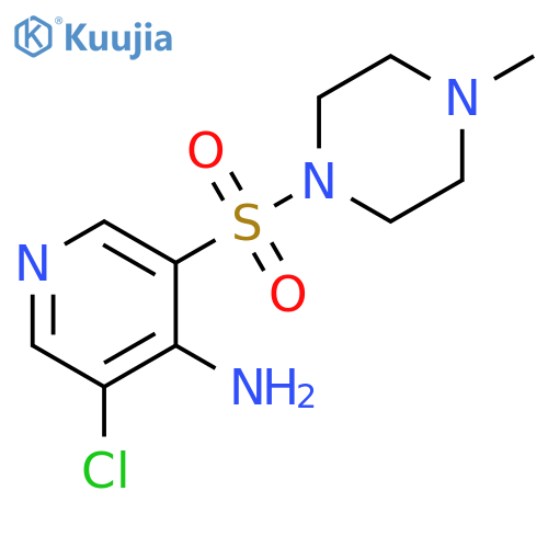 3-Chloro-5-(4-methyl-piperazine-1-sulfonyl)-pyridin-4-ylamine structure