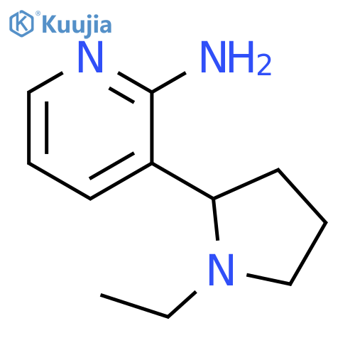 3-(1-Ethyl-pyrrolidin-2-yl)-pyridin-2-ylamine structure