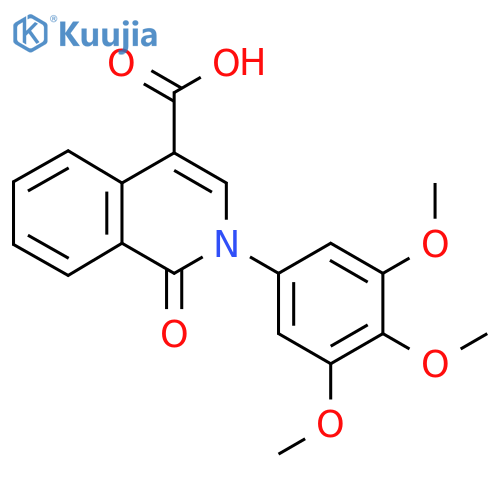 1-Oxo-2-(3,4,5-trimethoxyphenyl)-1,2-dihydroisoquinoline-4-carboxylic acid structure