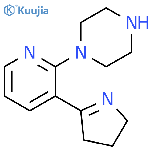 1-[3-(4,5-Dihydro-3H-pyrrol-2-yl)-pyridin-2-yl]-piperazine structure
