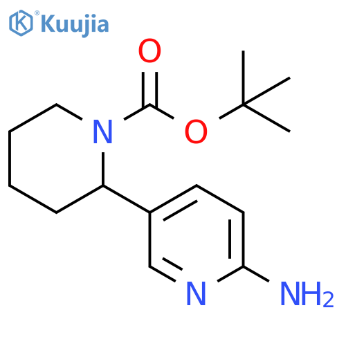 6-Amino-3,4,5,6-tetrahydro-2H-[2,3]bipyridinyl-1-carboxylic acid tert-butyl ester structure